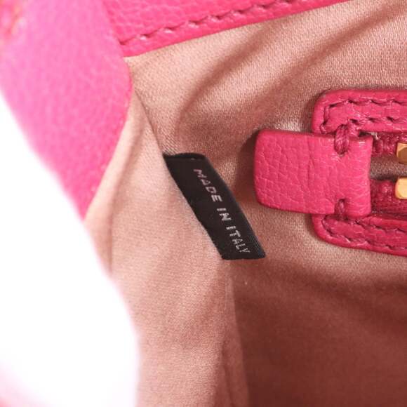 Miu Miu Miu Leather Handbag Shoulder Crossbody Pink Women's - Picture 12 of 12